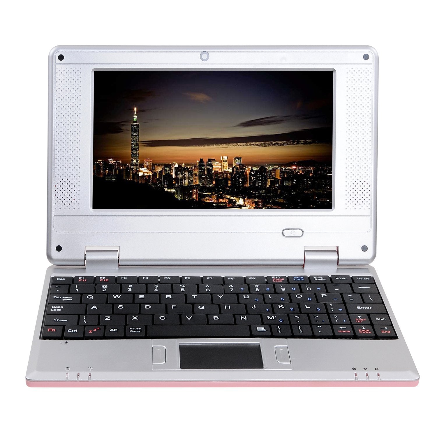 Goldengulf 7 Inch Portable Mini Computer Laptop Pc Netbook For Kids Android 12 Quad Core 32Gb Wifi Built In Camera Netflix Youtu